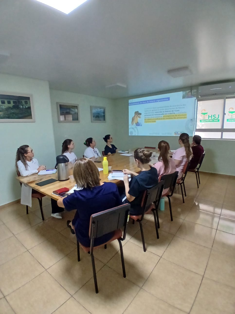 Dia de treinamento no HSJ