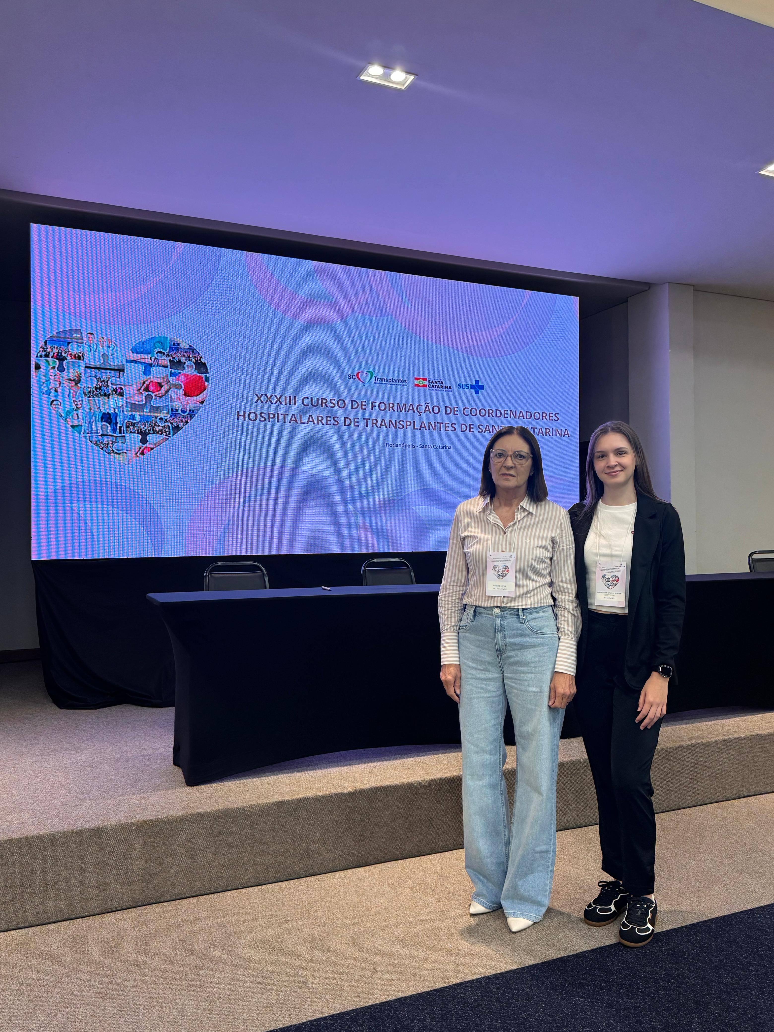 HSJ marca presença no XXXIIII Curso Estadual de Formação de Coordenadores Hospitalares de Transplantes de Santa Catarin