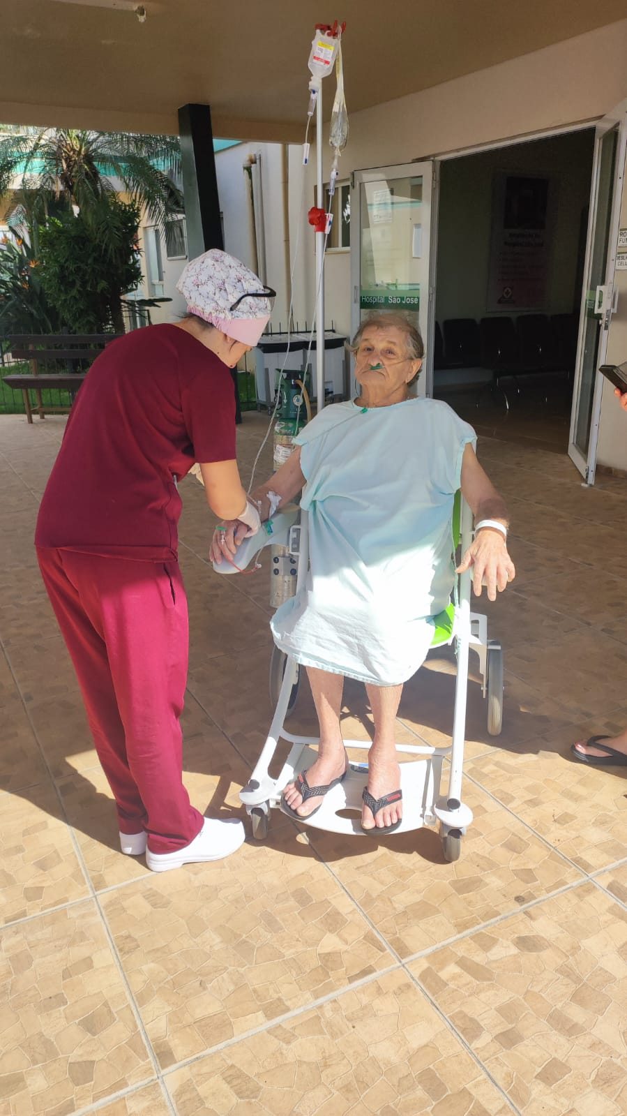 Passeios terapêuticos de pacientes internados