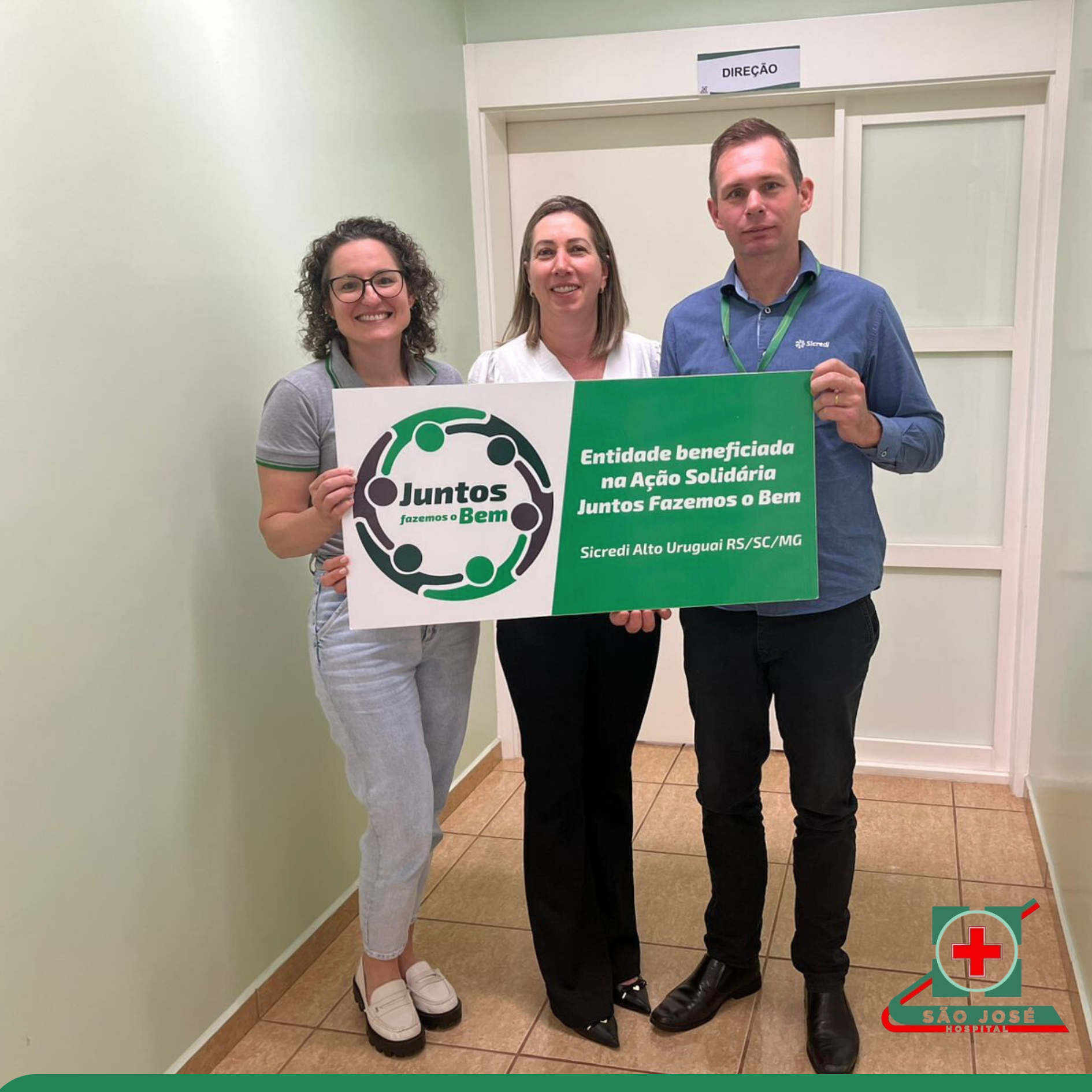 Hospital São José recebe recursos do Programa “Juntos Faremos o Bem” do Sicredi Alto Uruguai